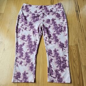 Eddie Bauer Lavender Tie-Dye Leggings XL
